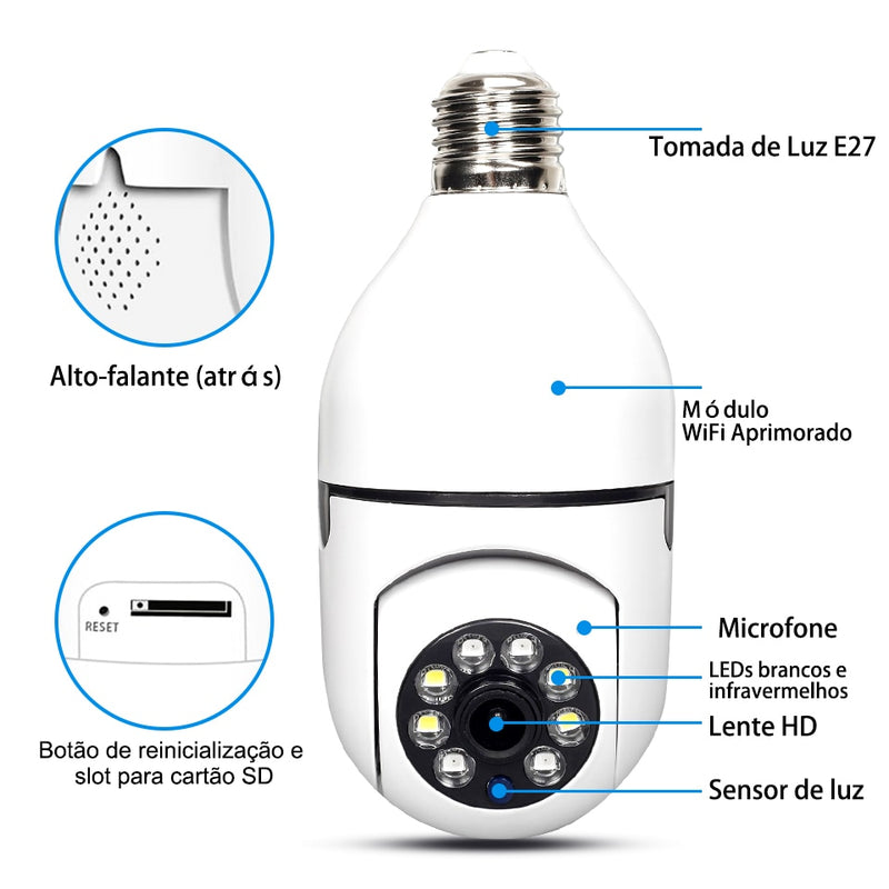 Câmera de Vigilância Inteligente                               Full HD Wi-Fi