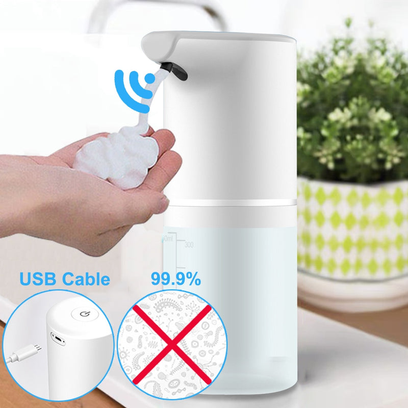 Dispensador Automático Inteligente de Sabão sem Toque, carregamento USB